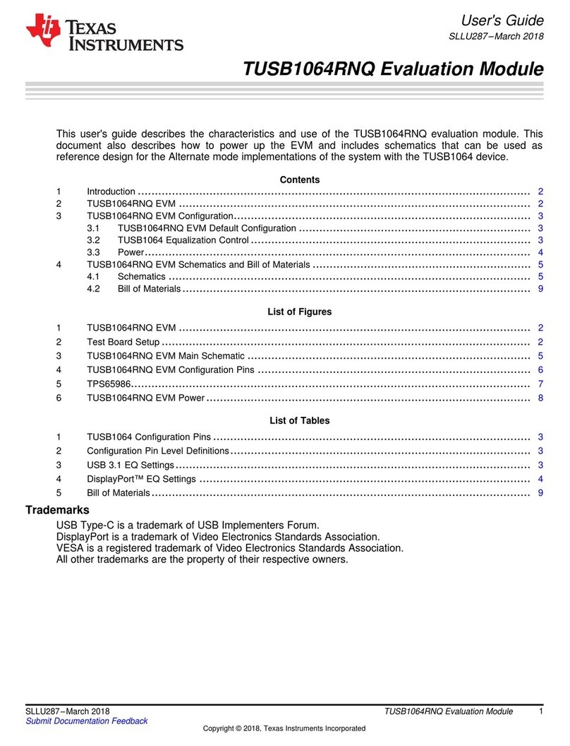 Texas Instruments TUSB1064RNQ User manual