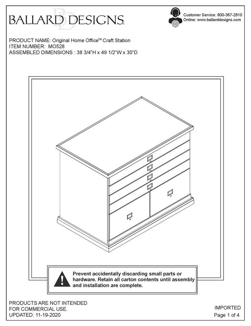 Ballard Designs Original Home Office Craft Station MO528 Assembly instruction Ballard Designs Original Home Office Craft Station MO528 Assembly instruction
