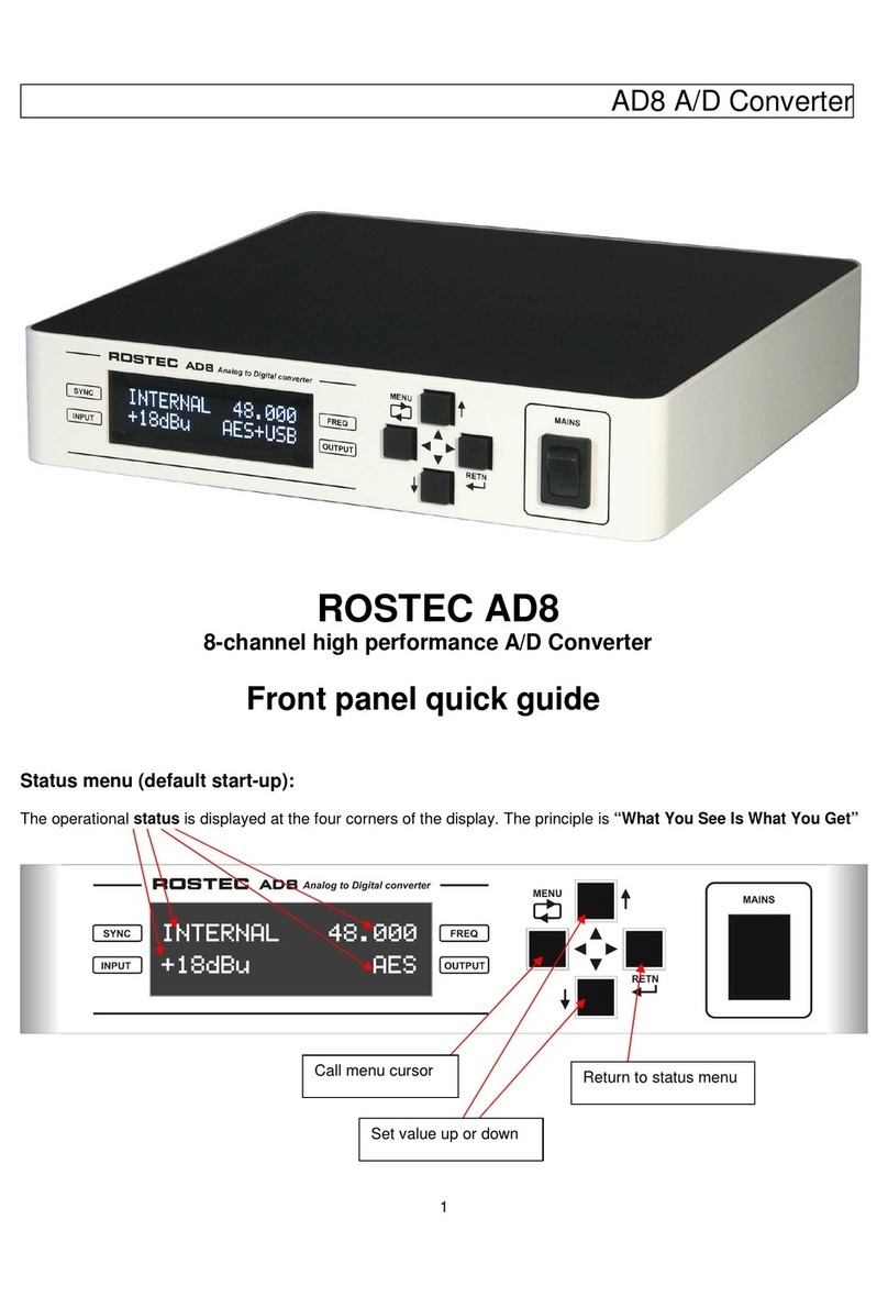 ROSTEC AD8 quick guide