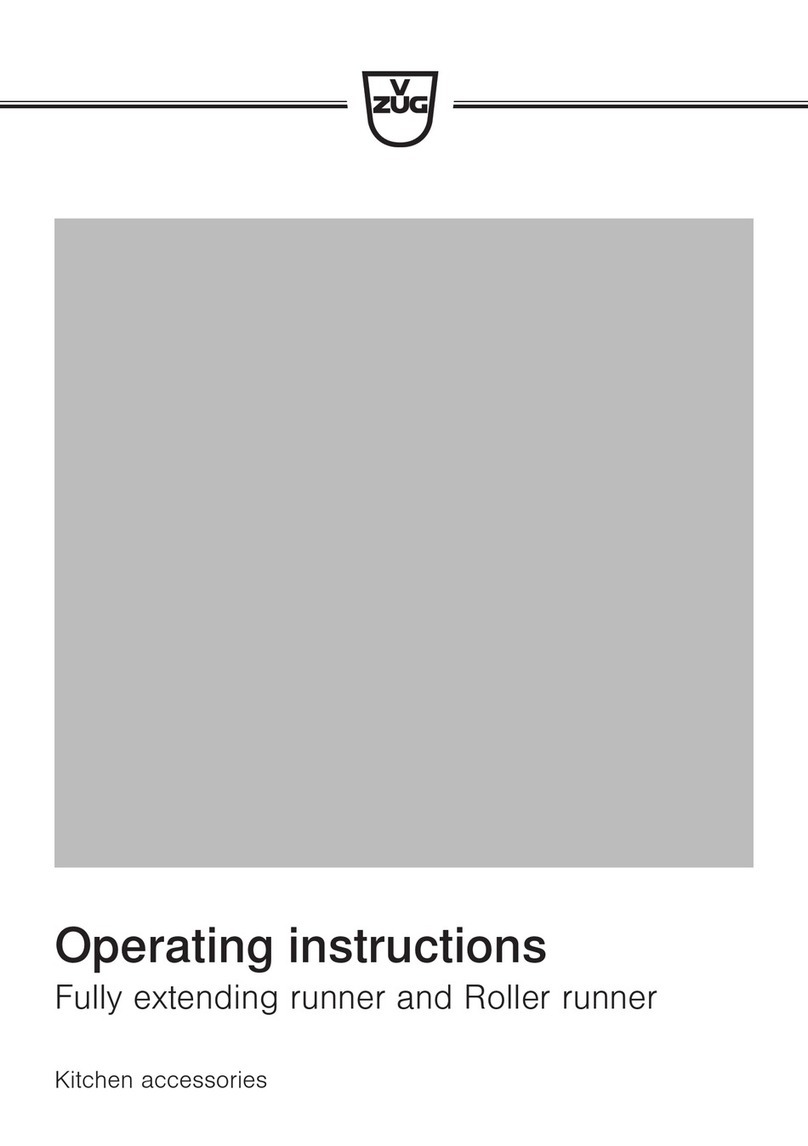 V-ZUG 23A operating instructions