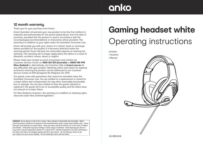 anko 43-099-818 operating instructions