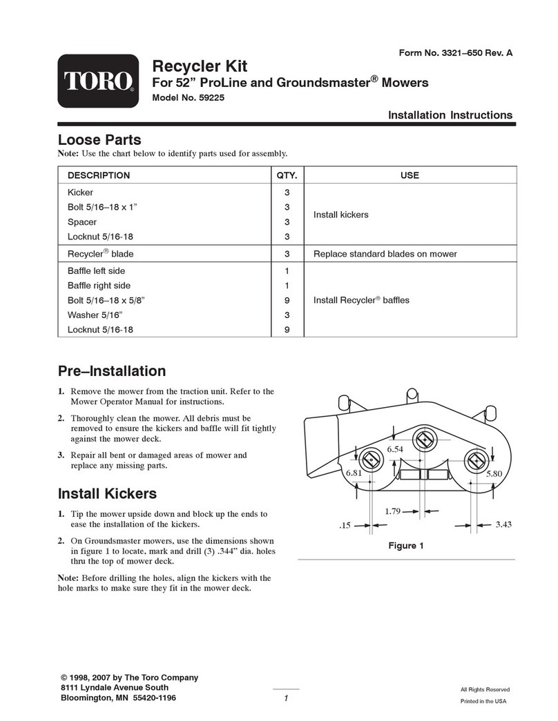 Toro 59225 installation instructions