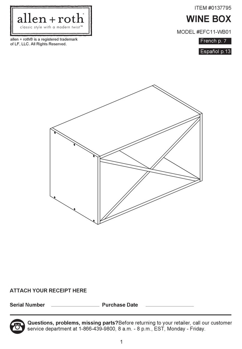 Allen + Roth EFC11-WB01 User manual