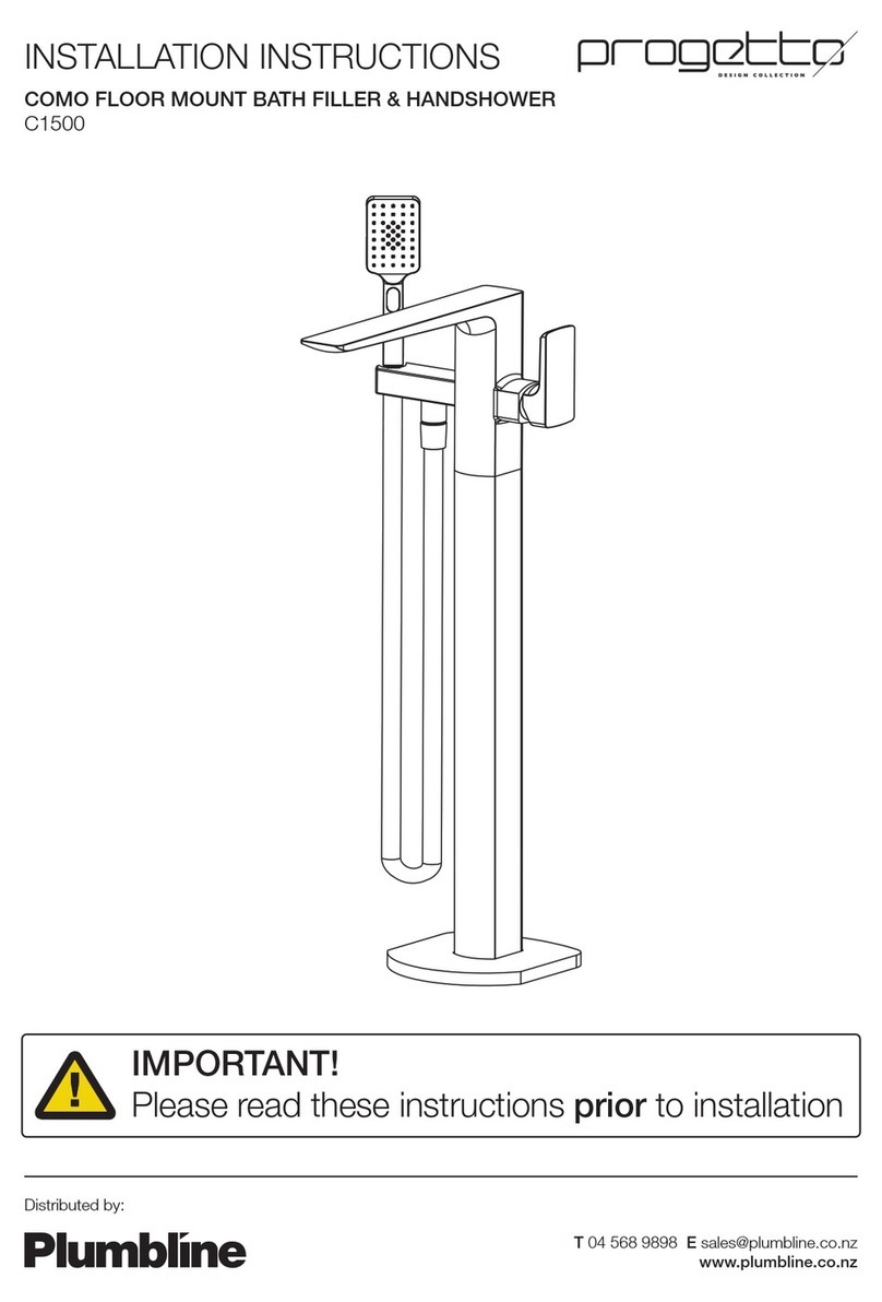 Plumbline Progetto C1500 installation instructions