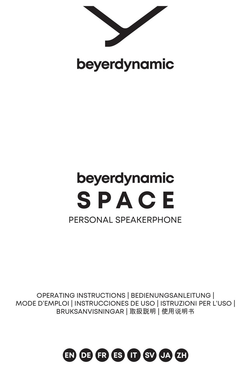 Beyerdynamic SPACE operating instructions