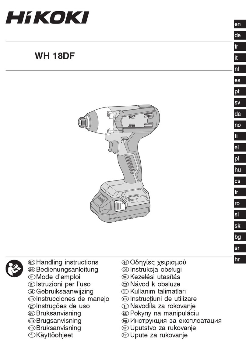 HIKOKI WH 18DF User manual