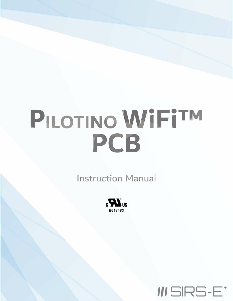 SIRS-E Pilotino WiFi PCB instruction manual