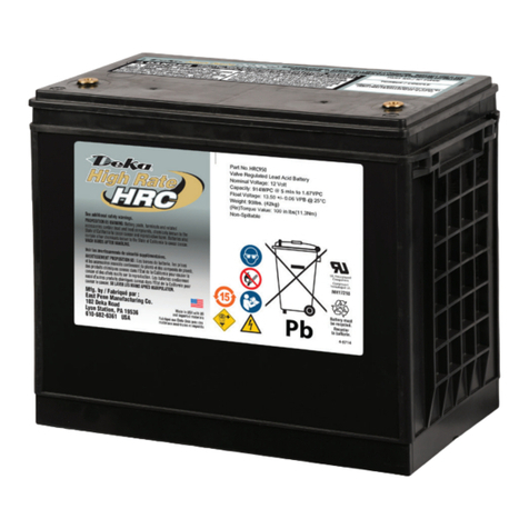 Deka HRC800 Installation and operating instructions