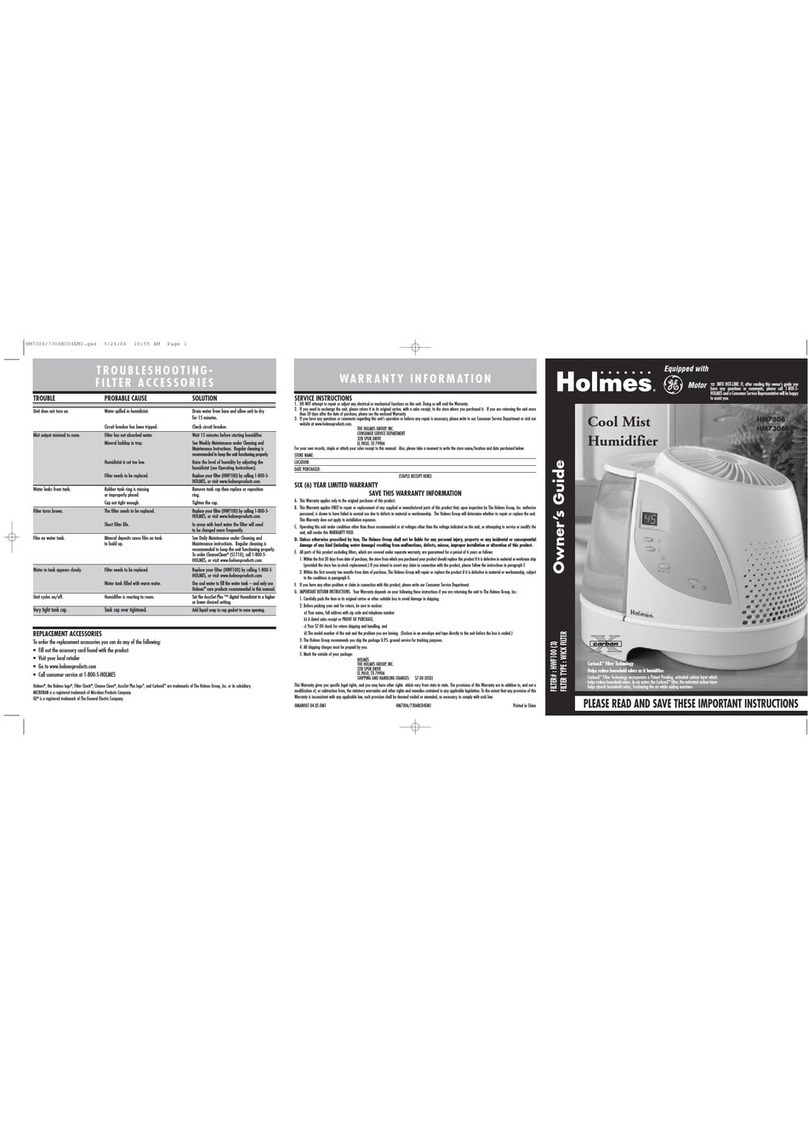 Holmes HM7306 owner's guide