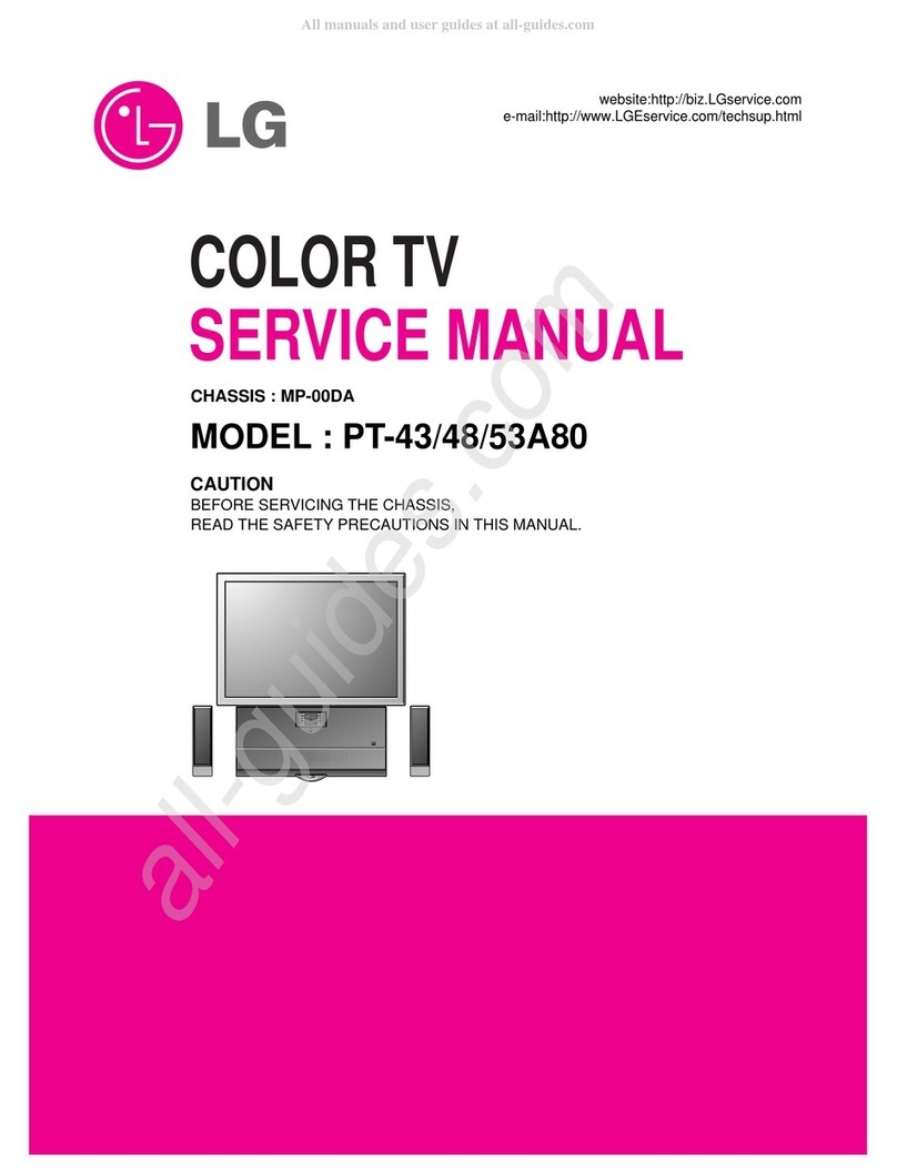 LG PT-43A80 User manual