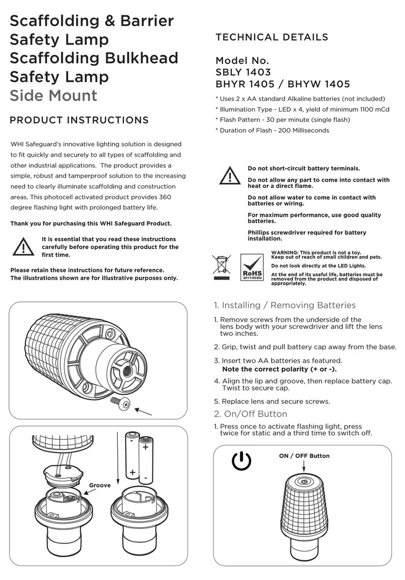 whi SBLY 1403 Product instructions