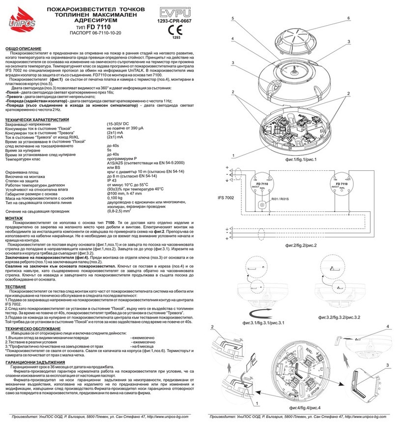 UniPOS FD 7110 instruction manual