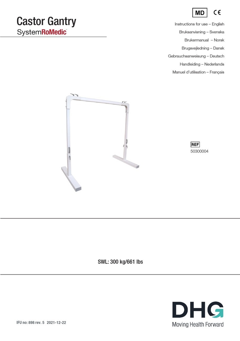 DHG SystemRoMedic Castor Gantry User manual