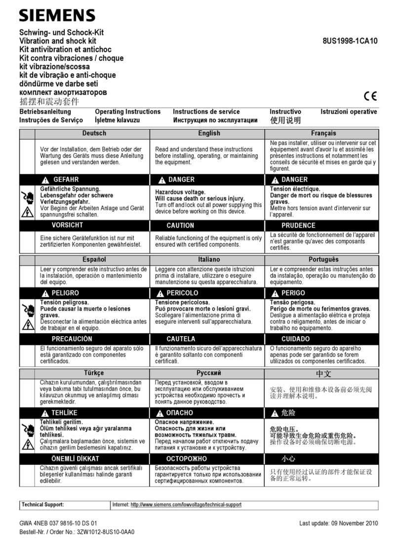 Siemens 8US1998-1CA10 User manual