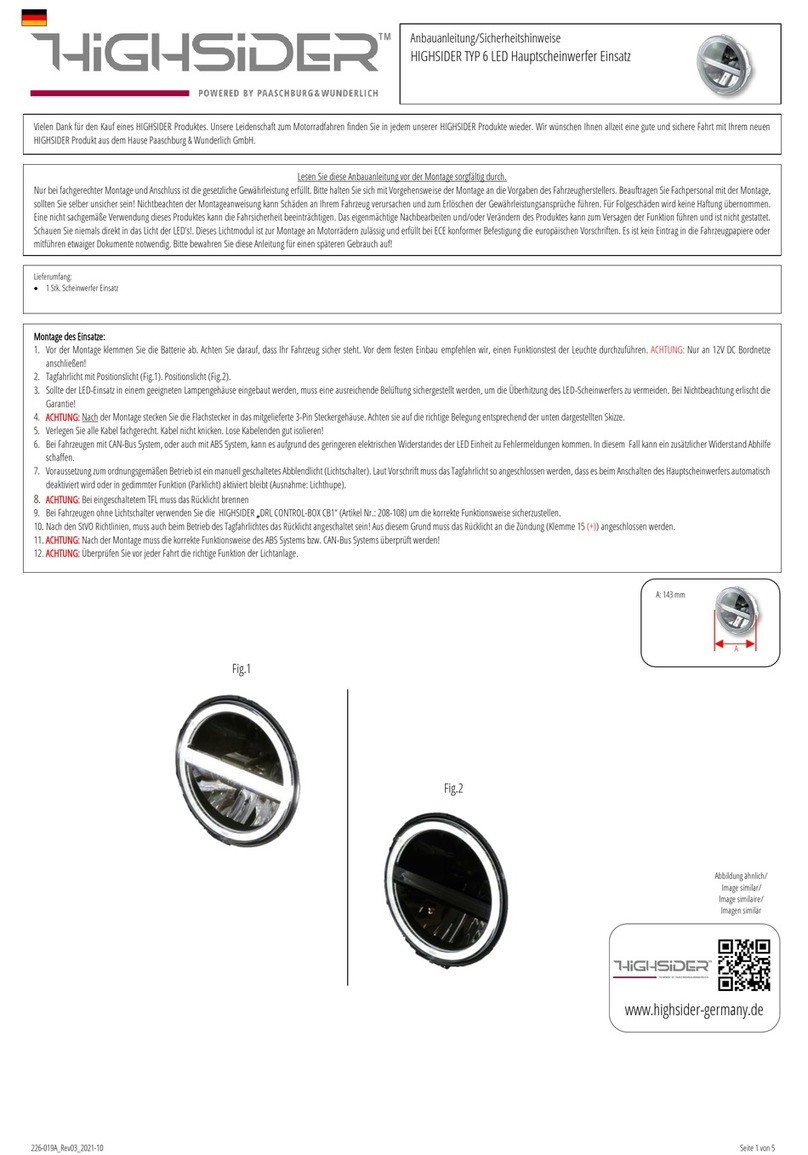 Paaschburg & Wunderlich HIGHSIDER TYPE 6 Technical manual
