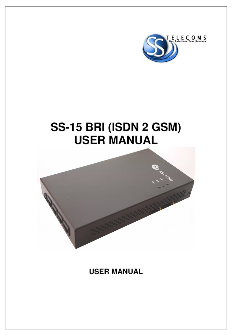 SS Telecoms SS-15 BRI user manual