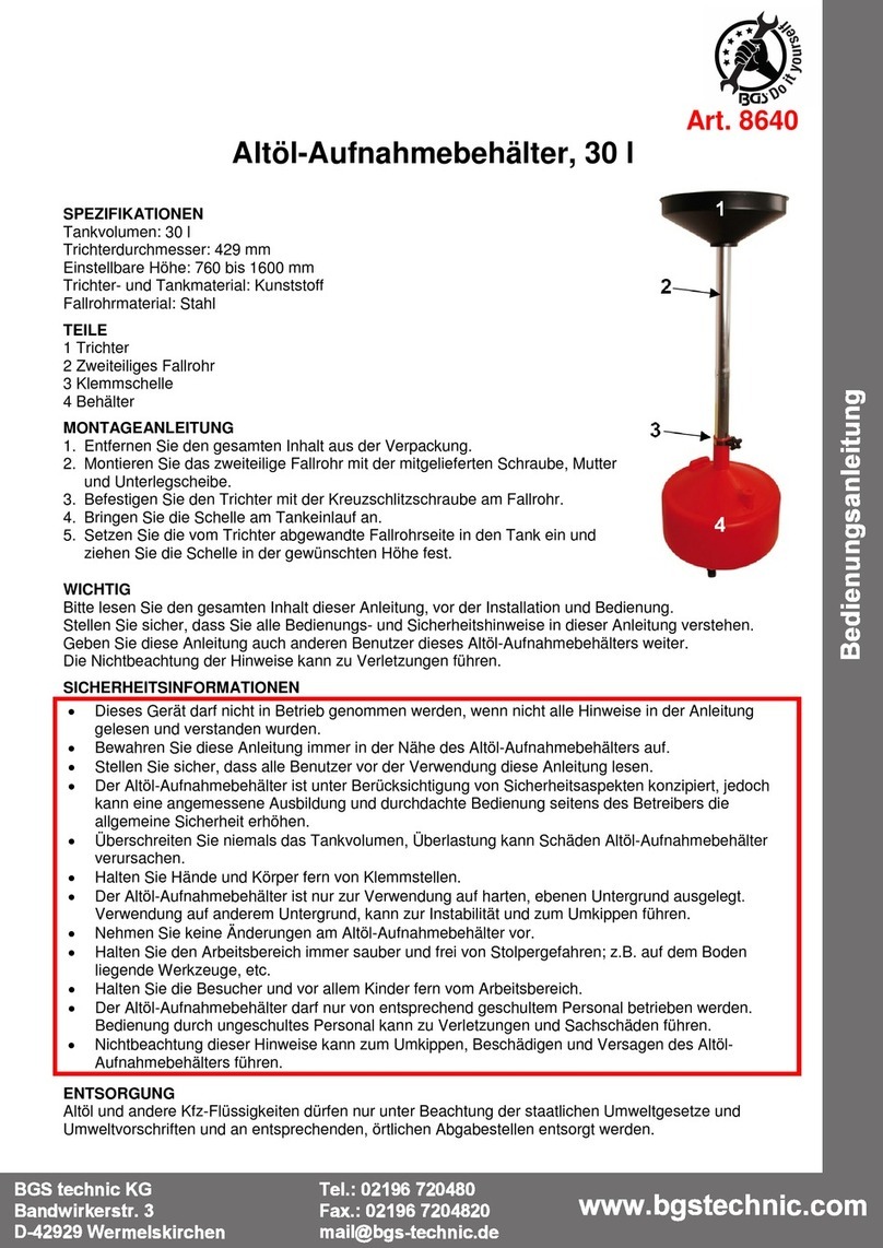 BGS technic 8640 User manual