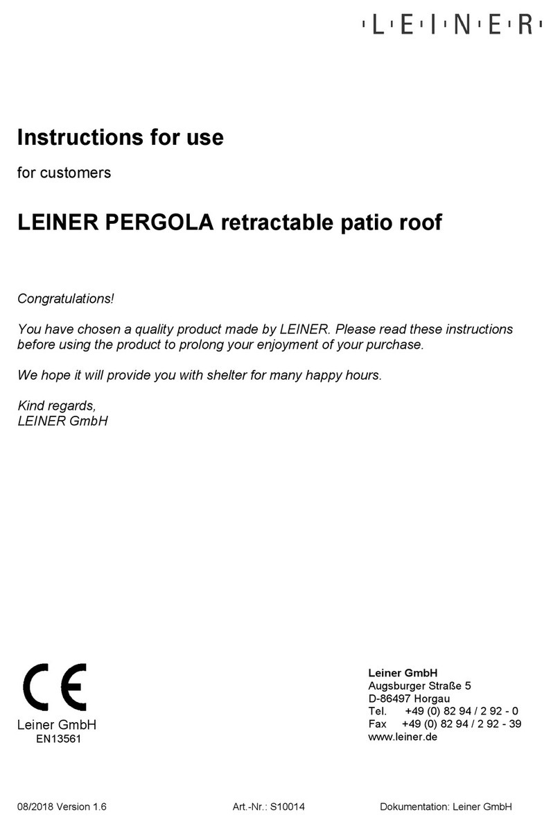 LEINER PERGOLA S User manual