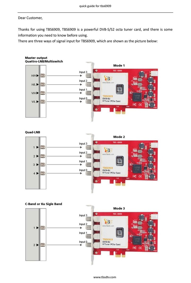 tbs electronics TBS6909 quick start guide