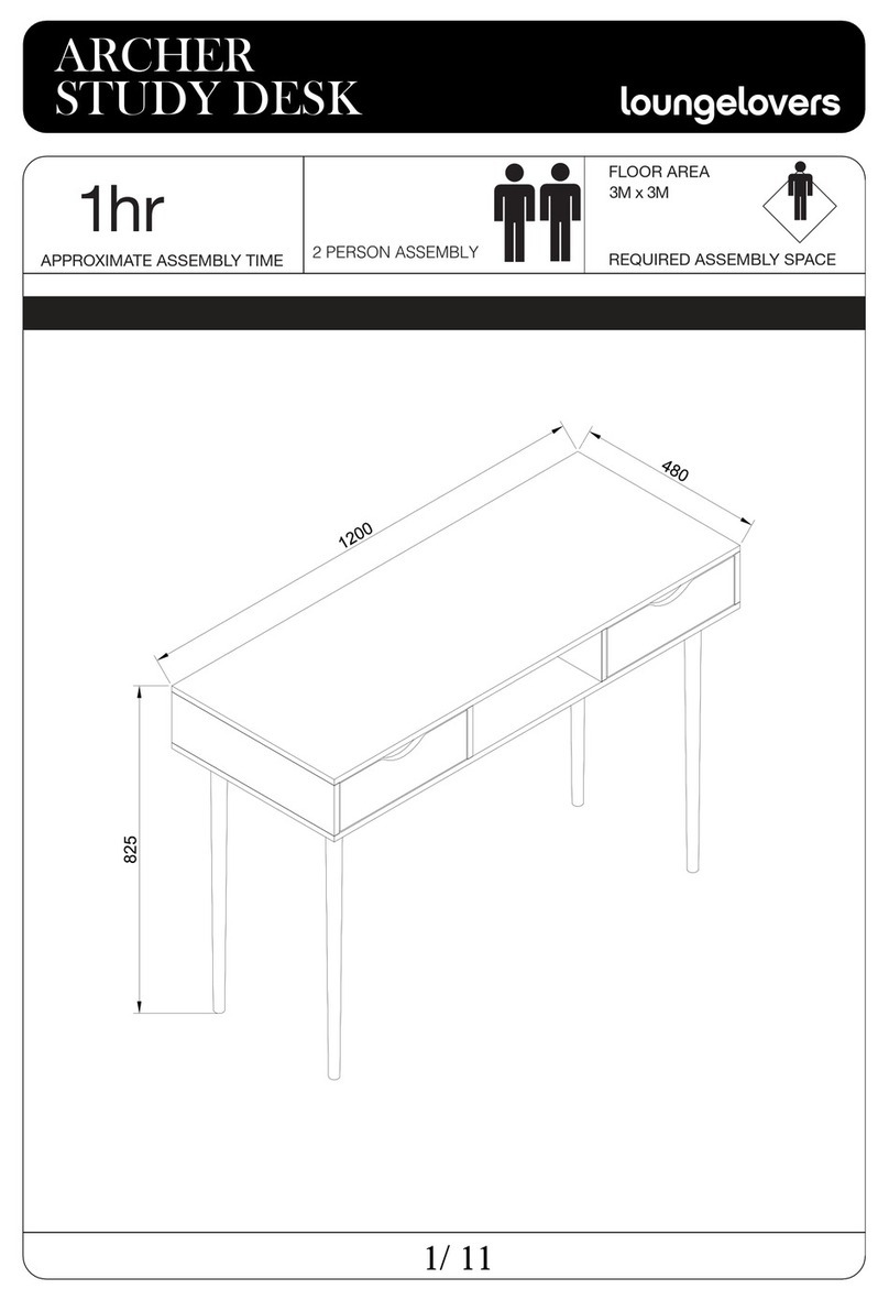 LOUNGELOVERS ARCHER STUDY User manual LOUNGELOVERS ARCHER STUDY User manual