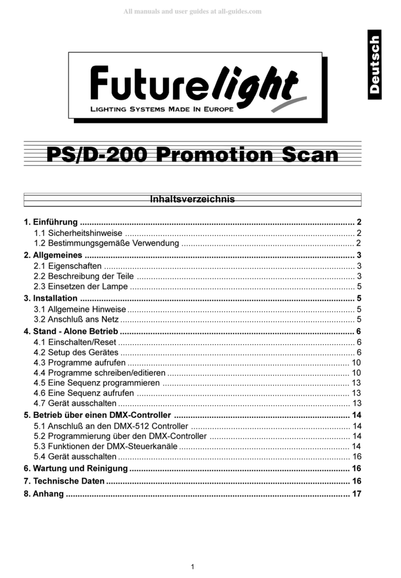Future light Promotion Scan PS/D-200 manual