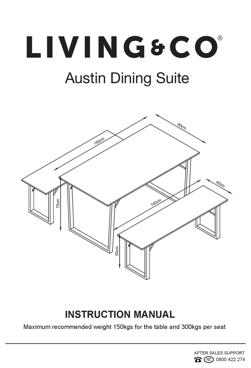 Living & Co Austin 9401056585748 instruction manual