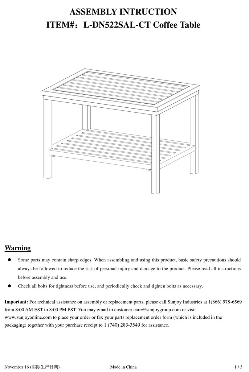 Sunjoy L-DN522SAL-CT User manual Sunjoy L-DN522SAL-CT User manual