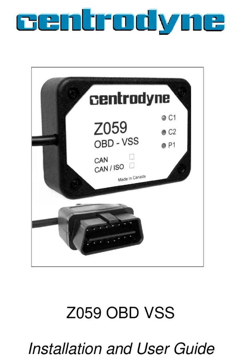 Centrodyne Z059 Installation and user guide