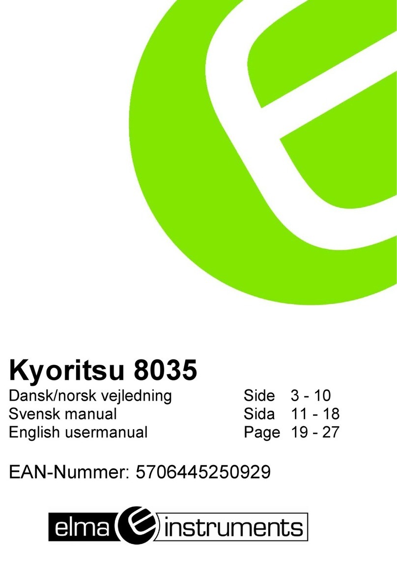 Elma Instruments KYORITSU 8035 User manual