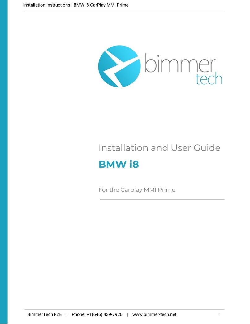 Bimmer Tech WCPAA-BM12 Installation and user guide