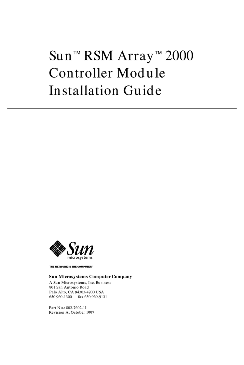 Sun Microsystems RSM Array 2000 User manual