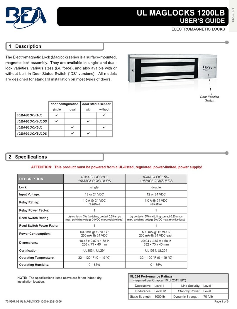 BEA 10MAGLOCK1UL user guide