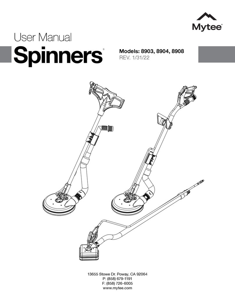 Mytee Spinners 8903 user manual