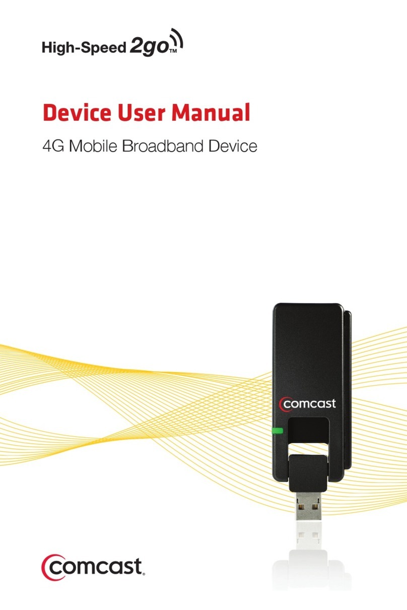 Comcast High-Speed2go Device user manual