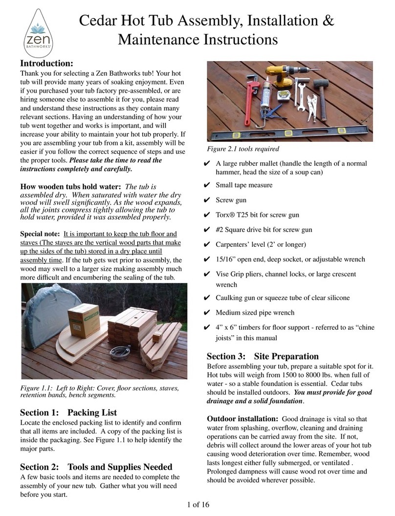 ZEN Cedar ASSEMBLY, INSTALLATION & MAINTENANCE INSTRUCTIONS