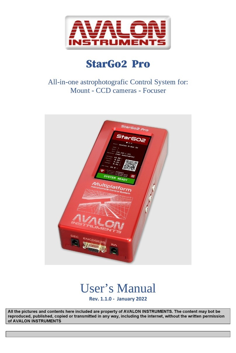 Avalon Instruments StarGo2 Pro user manual