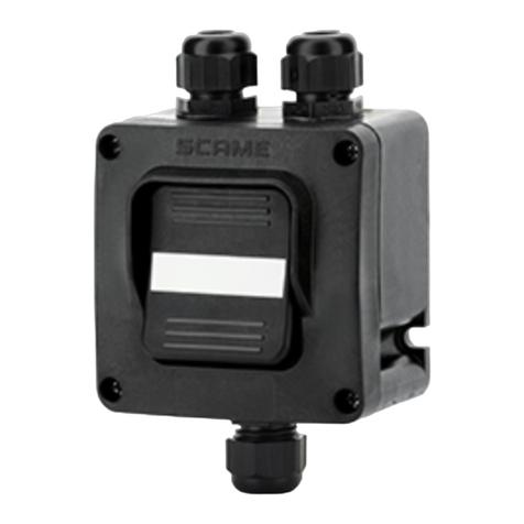 Scame electrical solutions ROCKER-EXGD Instructions for installation, use and maintenance manual