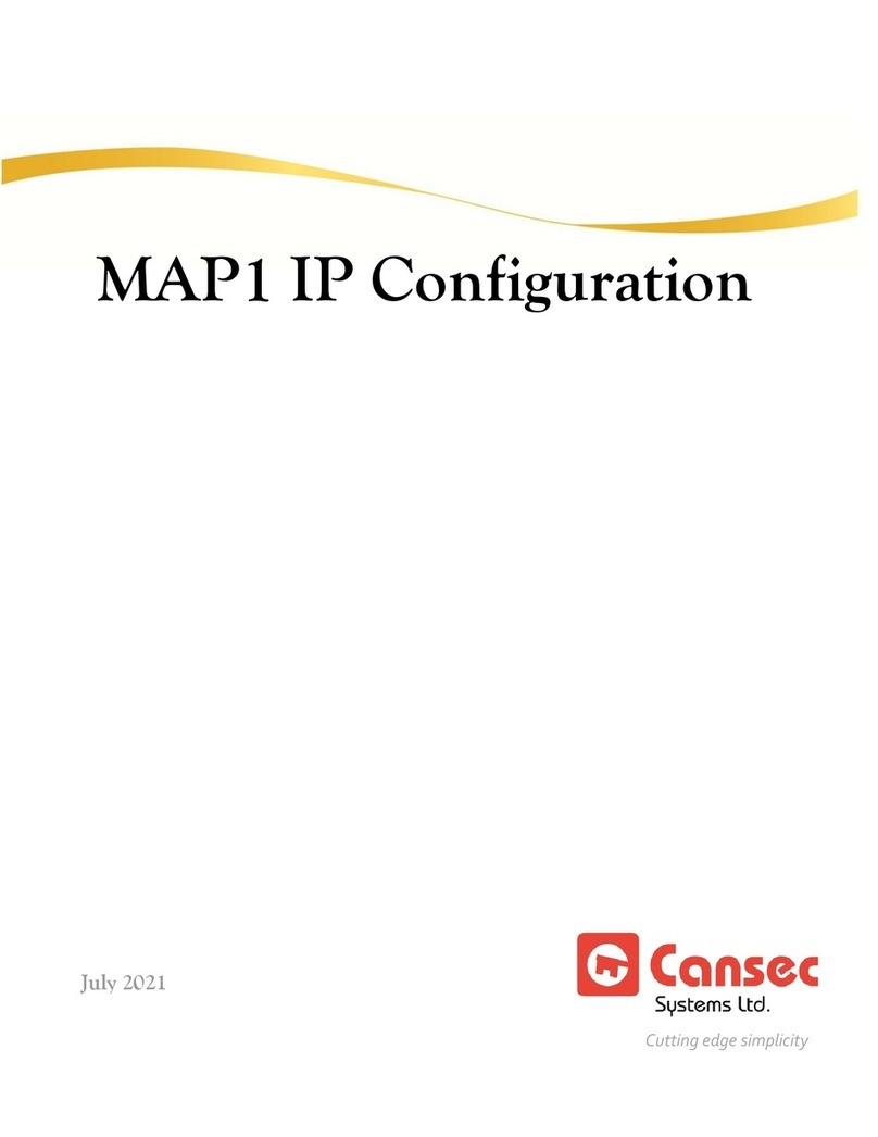 Cansec MAP1 Configuration