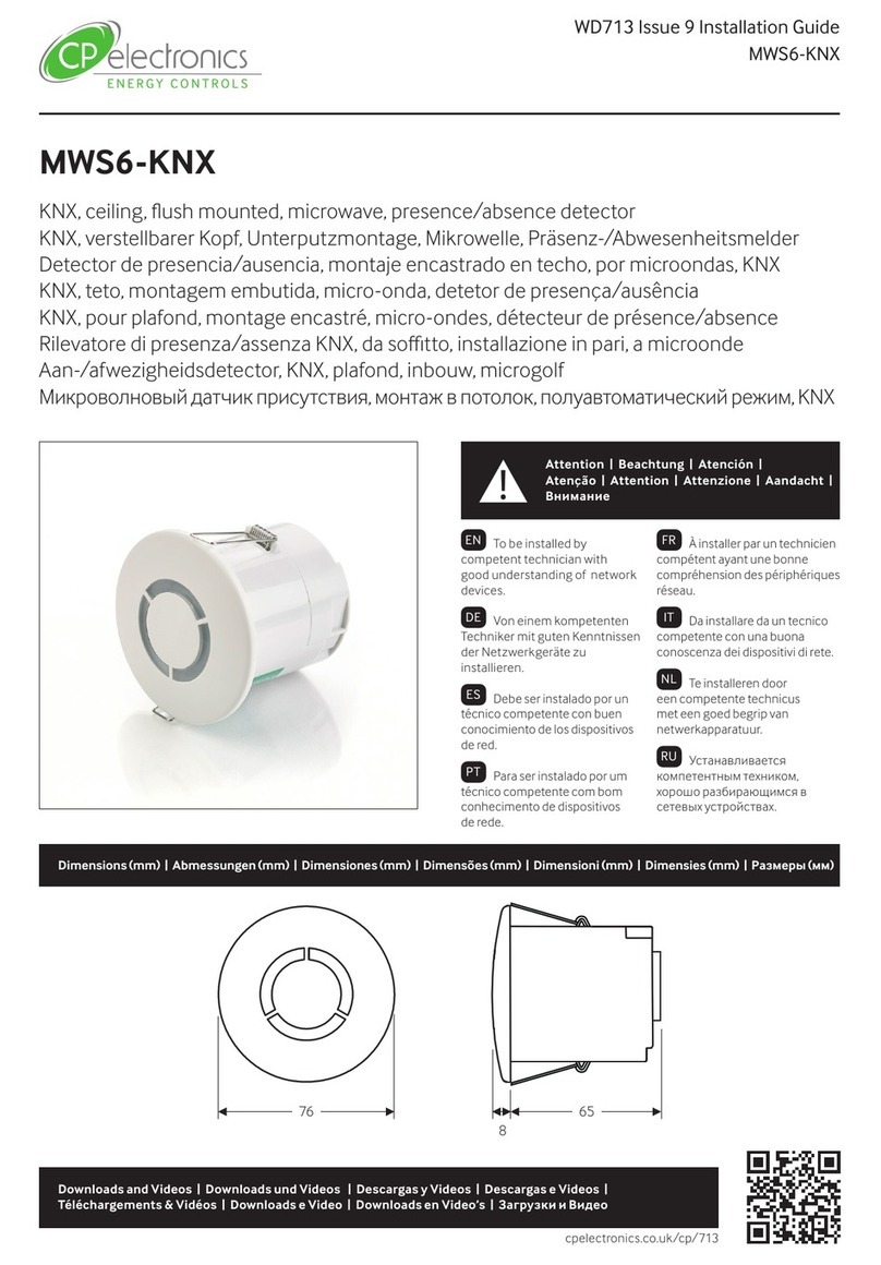 LEGRAND CP Electronics MWS6-KNX User manual LEGRAND CP Electronics MWS6-KNX User manual