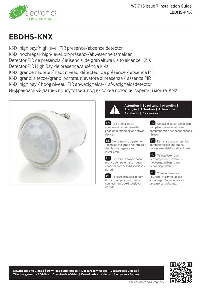 LEGRAND CP Electronics EBDHS-KNX User manual