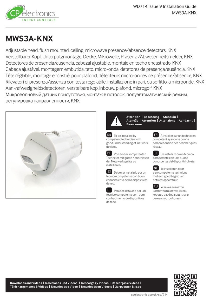 LEGRAND CP Electronics MWS3A-KNX User manual LEGRAND CP Electronics MWS3A-KNX User manual