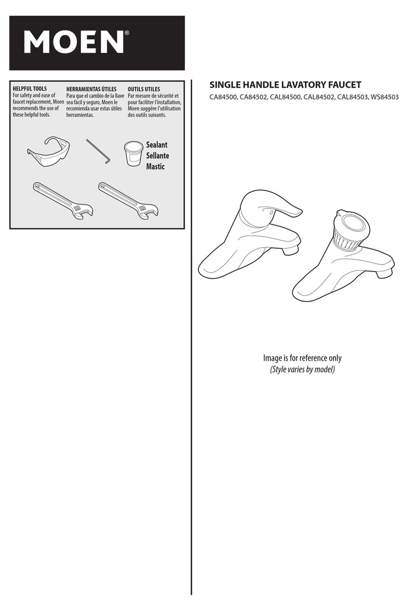 Moen CA84500 quick start guide