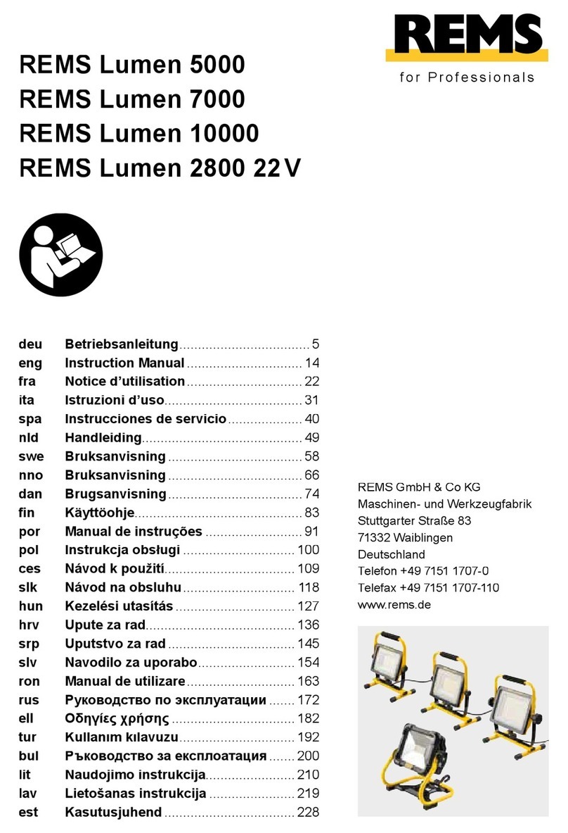 REMS Lumen 5000 instruction manual