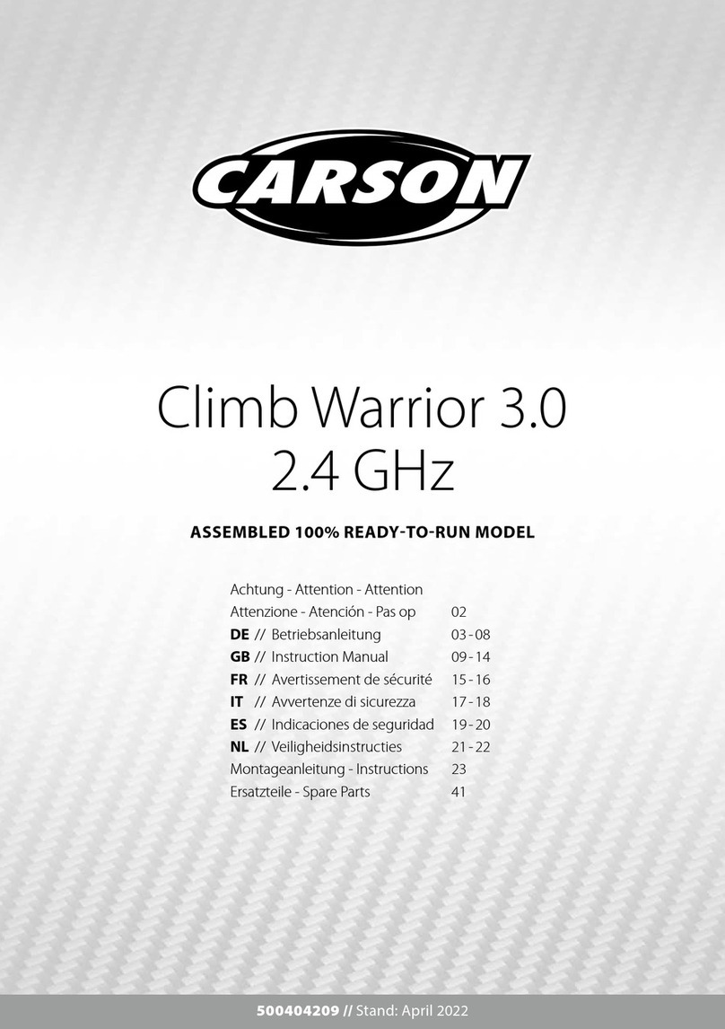 Carson Climb Warrior 3.0 User manual