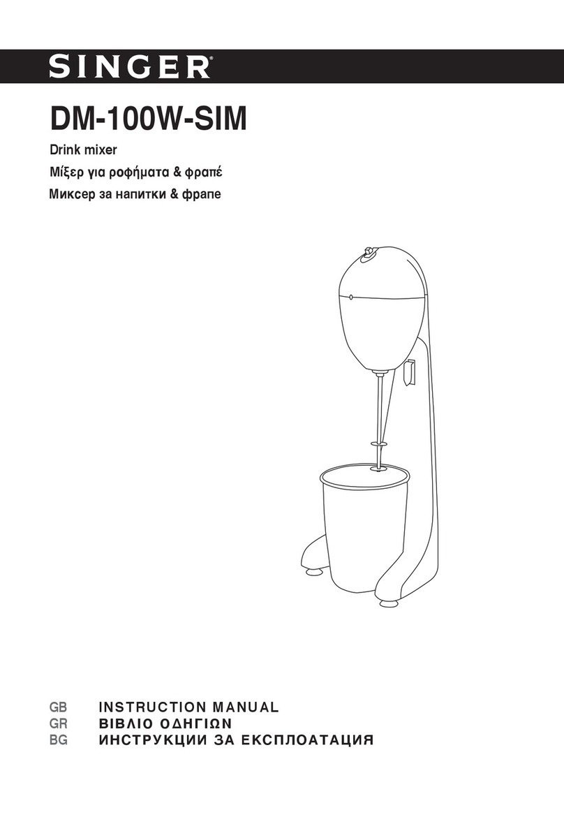 Singer DM-100W-SIM instruction manual