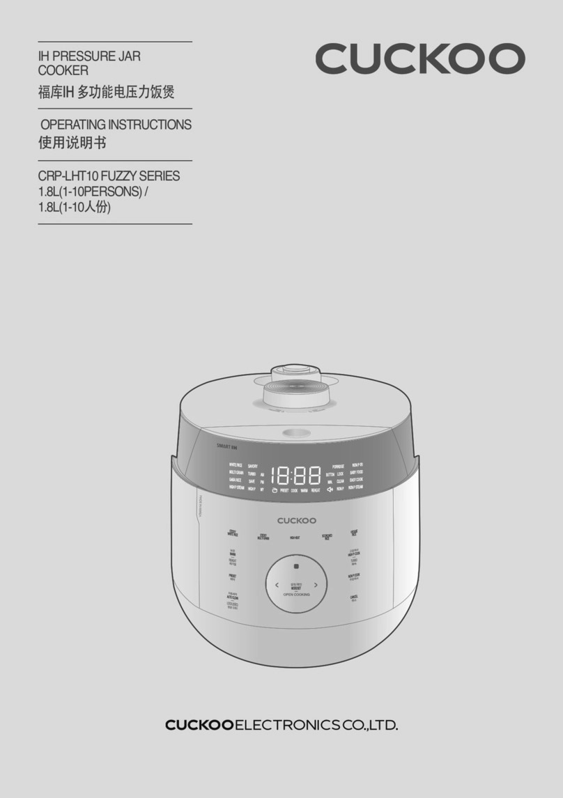 Cuckoo CRP-LHT10 FUZZY Series User manual