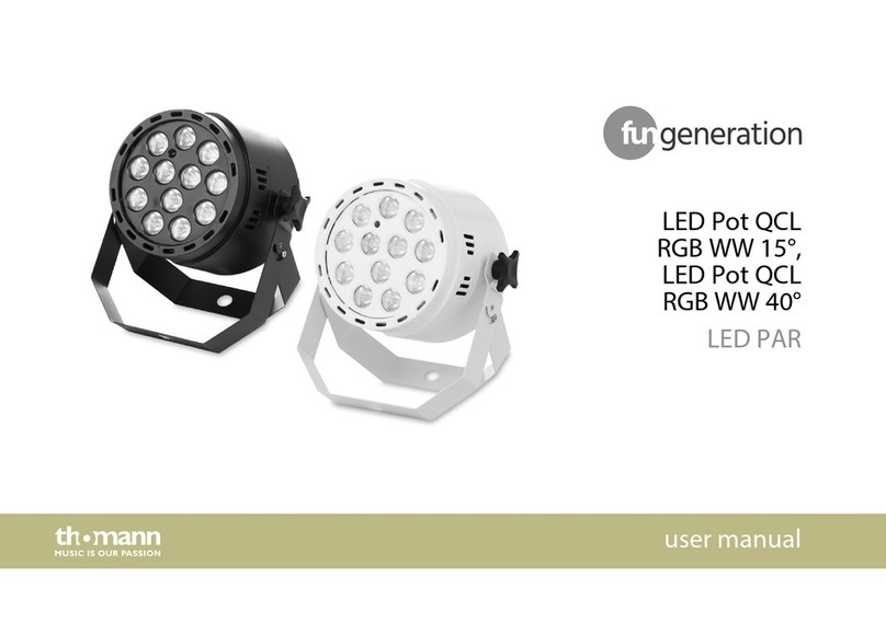 thomann fun generation LED Pot QCL RGB WW 15 User manual