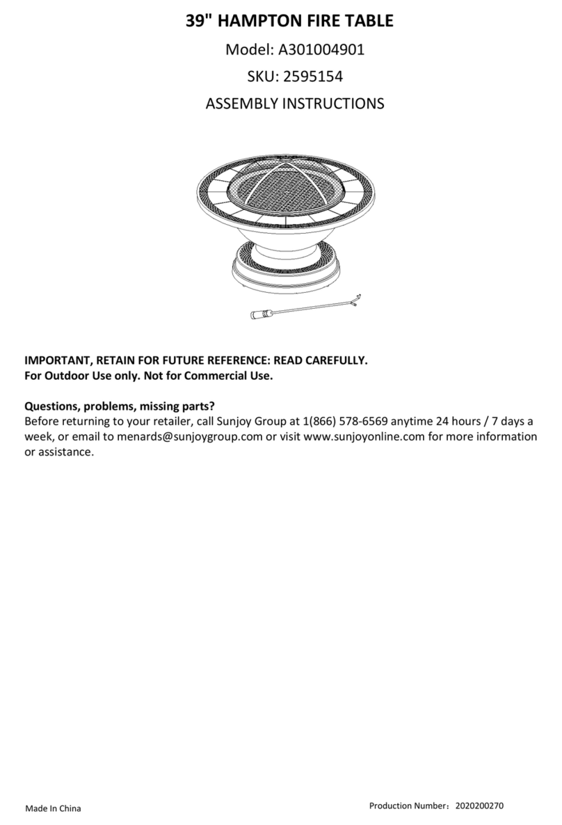 Sunjoy HAMPTON A301004901 User manual