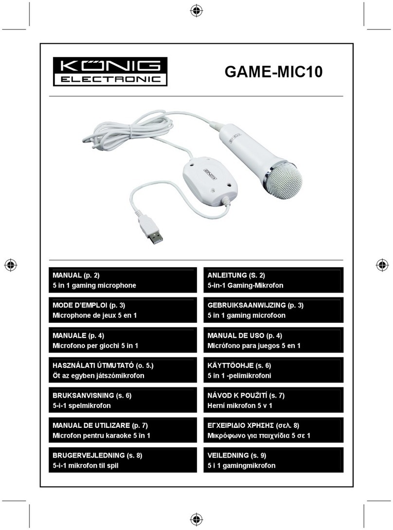 König Electronic GAME-MIC10 instructions