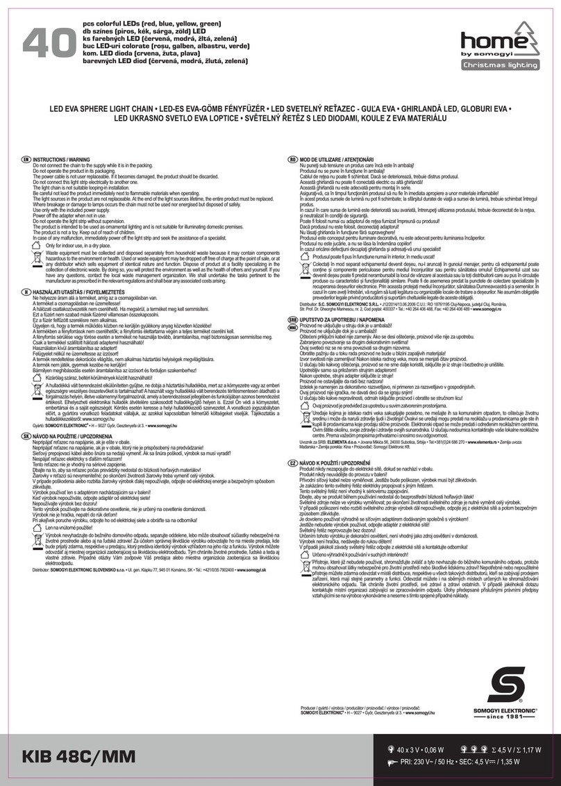 Somogyi home KIB48C/MM instructions